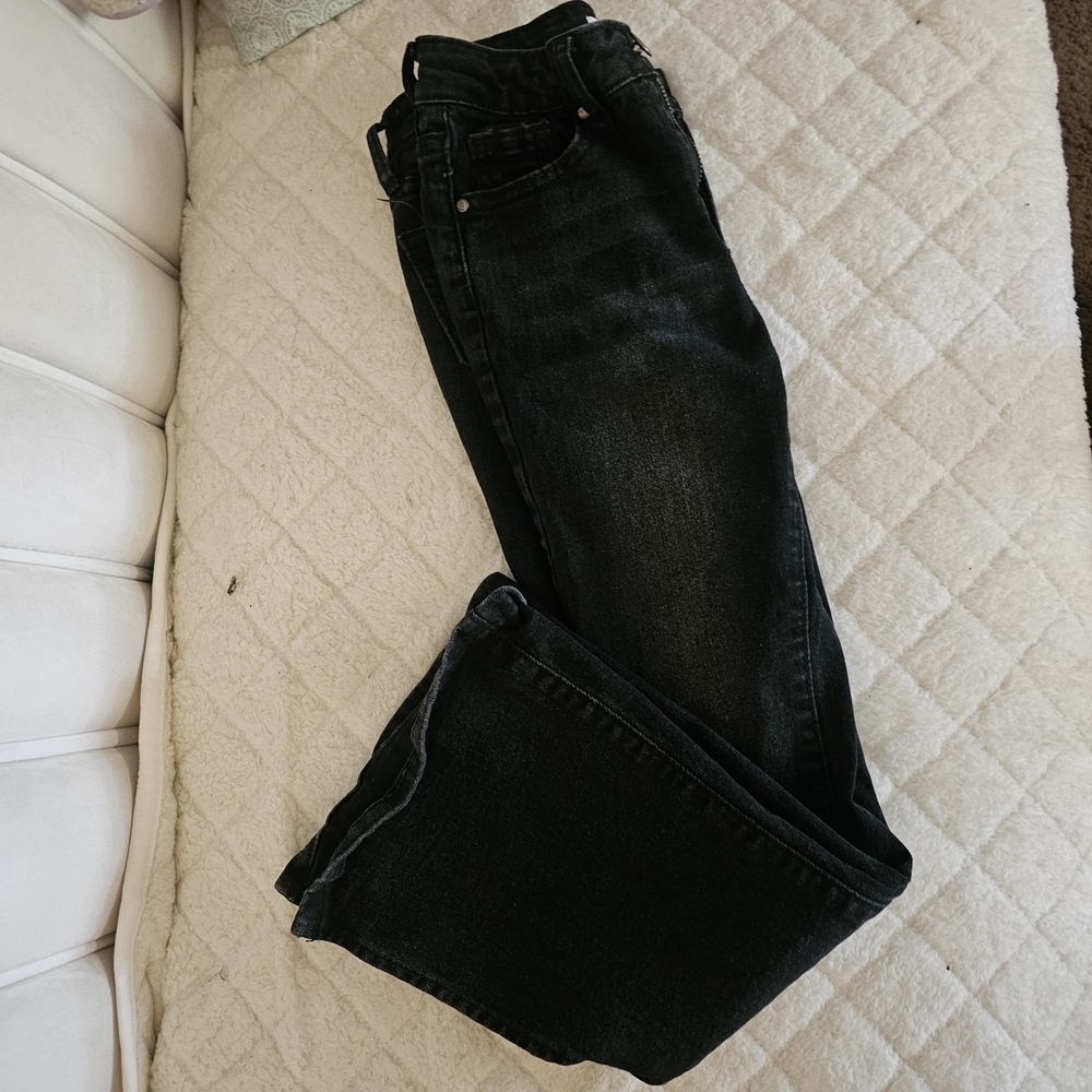 YMI Kids Black Flare Jeans - Picture 5 of 9